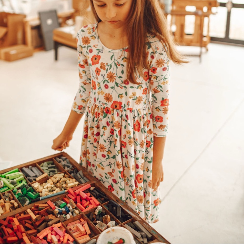 Alice + Ames Ballet Dress 8 Lucia Floral Spring Easter Photo